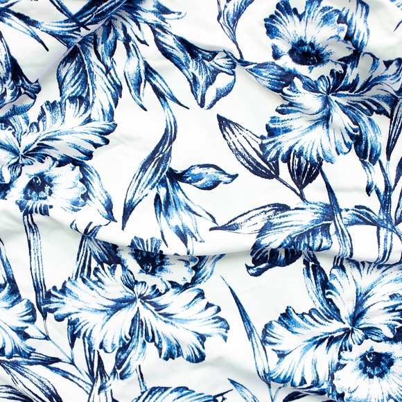 Tommy Bahama White Floral Print Halter Tankini Swim Top - Picture 2 of 5